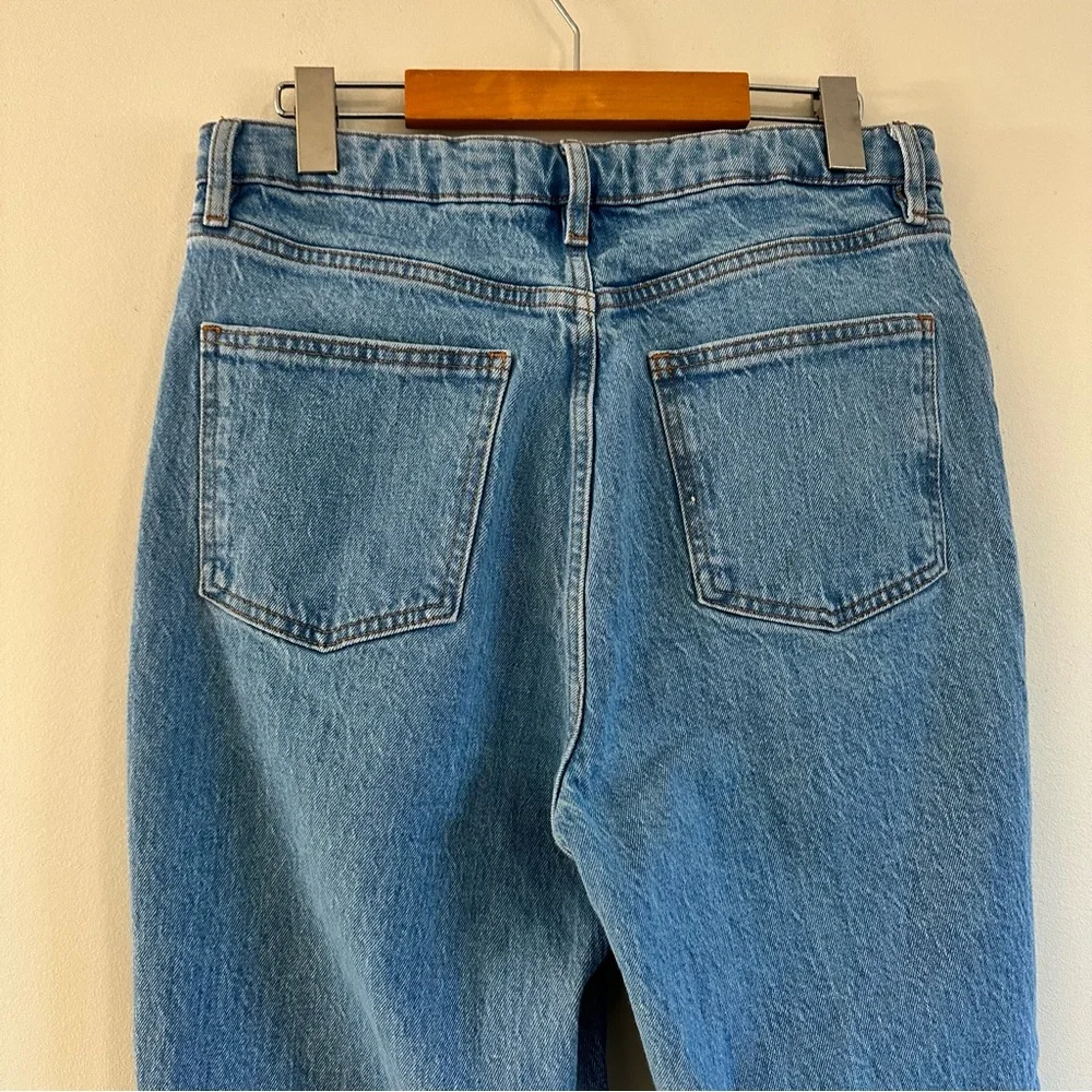 Denim Forum Light Blue Straight Leg Jeans - Picture 9 of 12